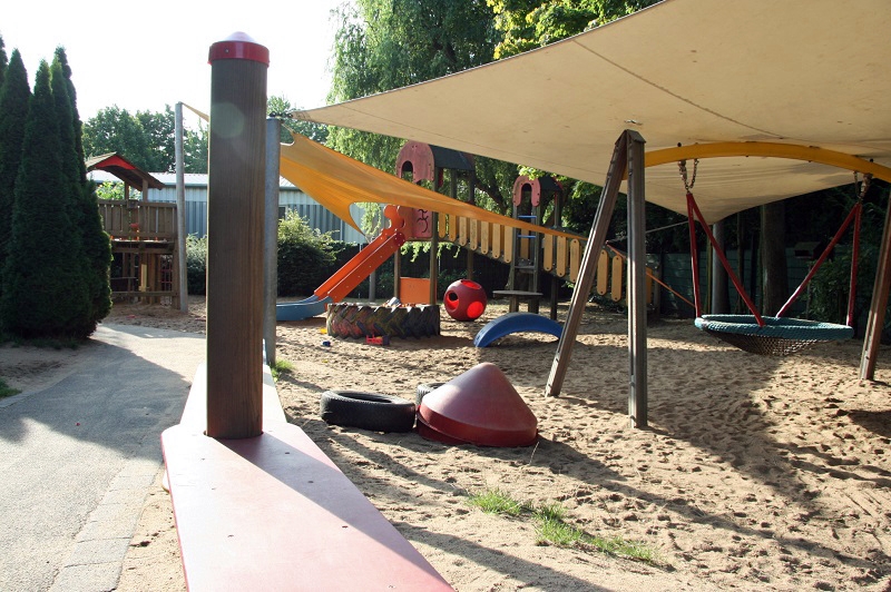 Außengelände der Kita Flohzirkus